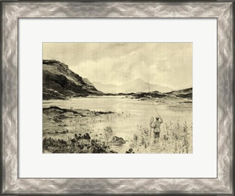 Framed On the River II Print