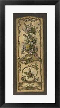 Framed Crackled Tapestry Panel II Print