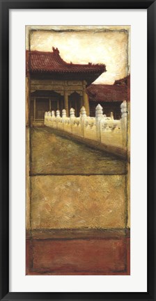 Framed Oriental Panel II Print