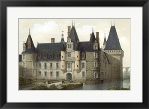 Framed French Chateaux II Print