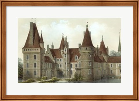 Framed French Chateaux IV Print