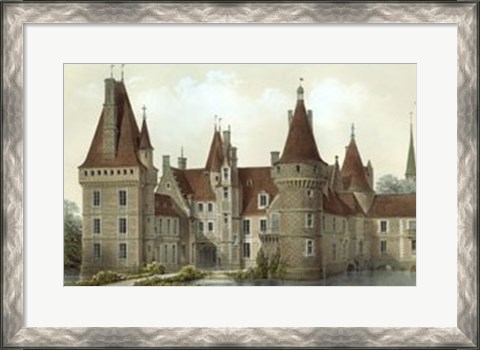 Framed French Chateaux IV Print