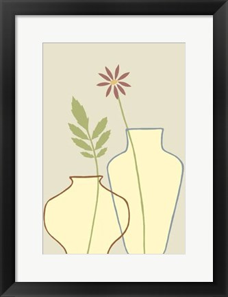 Framed Linear Vessels III Print