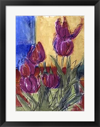 Framed Floral Fantasy II by Weiss Print