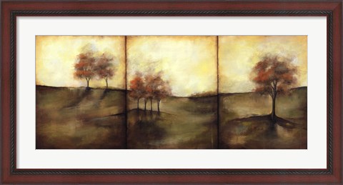 Framed Autumnal Meadow I Print