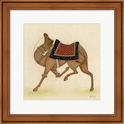 Framed Camel from India I Print