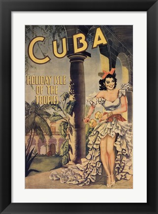 Framed Cuba Print