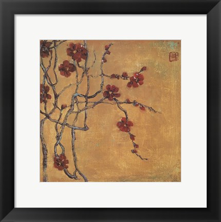Framed Chinese Blossoms I Print