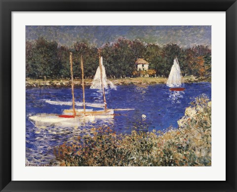 Bassin at Argenteuil Painting by Claude Monet at FramedArt.com