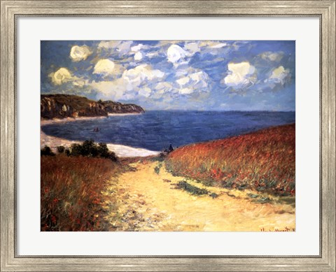Framed Meadow Rd. to Pourville Print