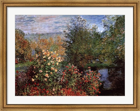 Framed Garten von Montgeron Print