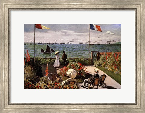 Framed Balcony on the Sea Print