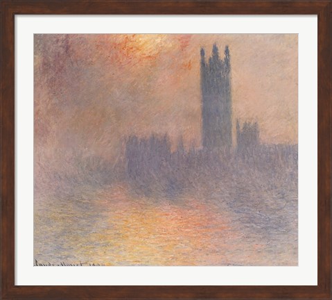 Framed London Houses of Parliament Print