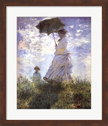 Framed Madame Monet and Her Son Print
