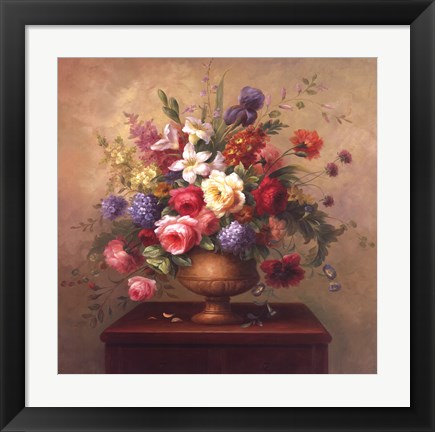 Framed Heirloom Bouquet I Print