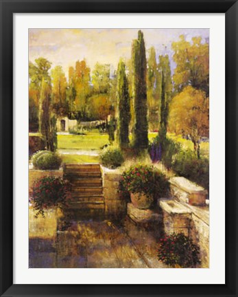 Framed In the Cypress Garden Print