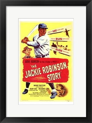 Framed Jackie Robinson Story Print