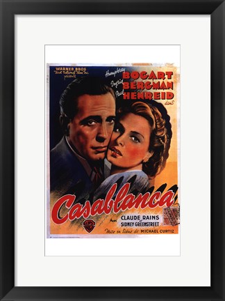 Framed Casablanca Print