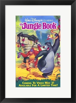 Framed Jungle Book Walt Disney Classic Print