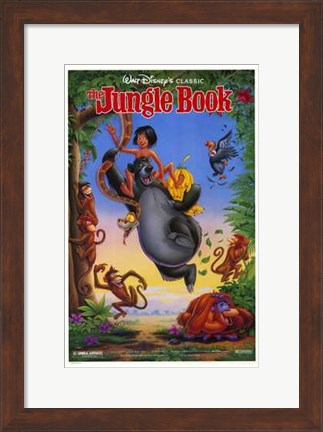 Framed Jungle Book Disney Classic Print
