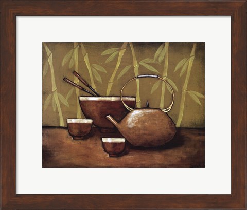 Framed Bamboo Tea Room II Print