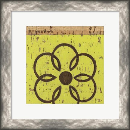 Framed Key Lime Rosette II Print