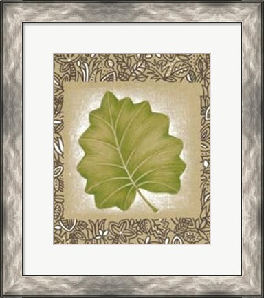 Framed Exotic Palm Leaf I Print