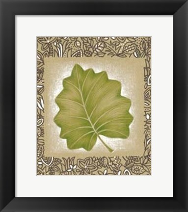 Framed Exotic Palm Leaf I Print