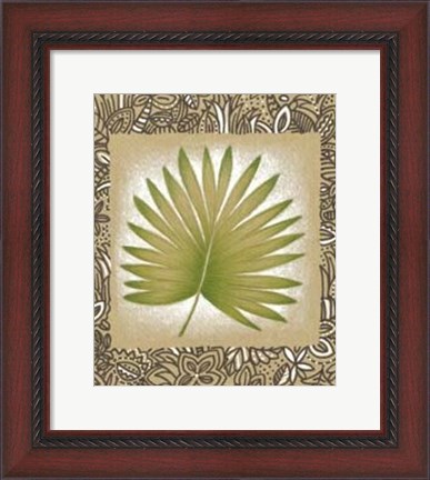 Framed Exotic Palm Leaf II Print