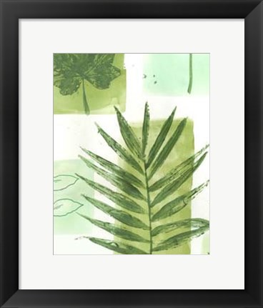 Framed Leaf Impressions II Print