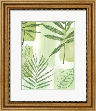 Framed Leaf Impressions IV Print
