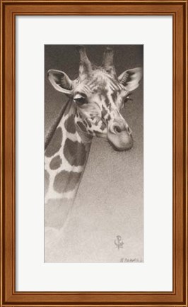Framed Jean, the Giraffe Print