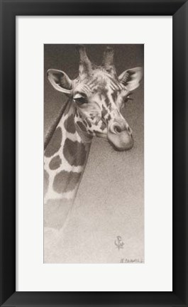 Framed Jean, the Giraffe Print