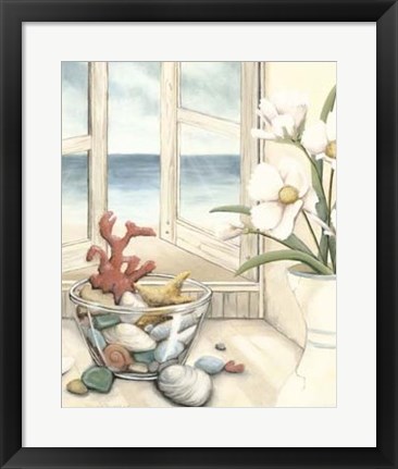 Framed Beach House View II Print