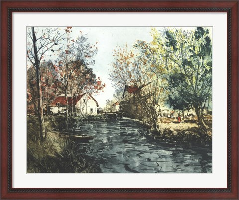Framed Autumn Landscape III Print
