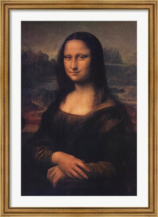 Framed Mona Lisa, c.1507 Print