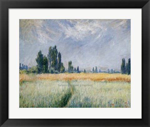 Framed Wheatfield, 1881 Print