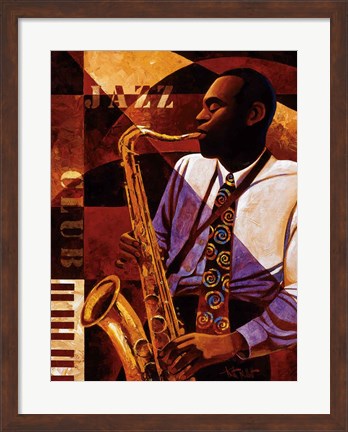 Framed Jazz Club Print