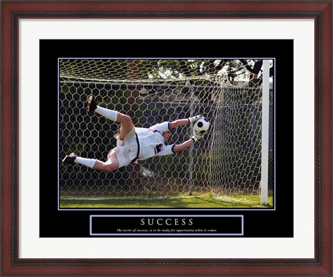 Framed Success - Soccer Print