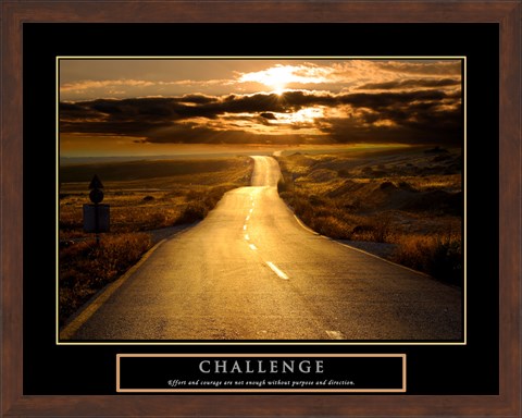 Framed Challenge - Road Print