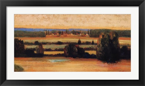 Framed Landscape In Val D&#39;Orcia Print