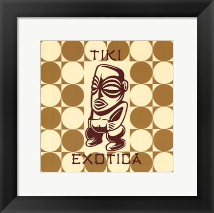 Framed Tiki Exotica Print