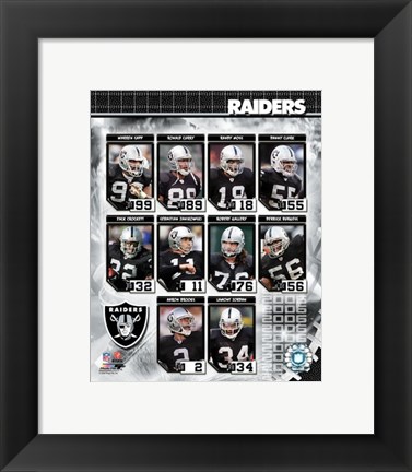 Framed 2006 - Raiders Team Composite Print