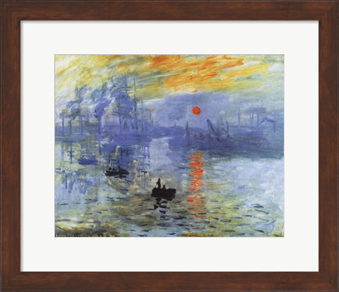 Framed Impression, Sunrise, c.1872 Print