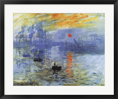 Framed Impression, Sunrise, c.1872 Print