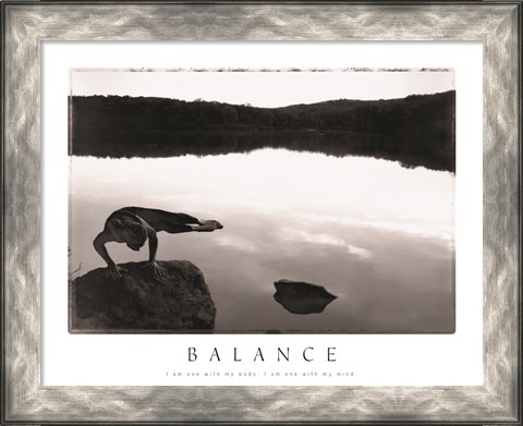 Framed Balance - Yoga Print