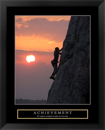 Framed Achievement - Climber Print