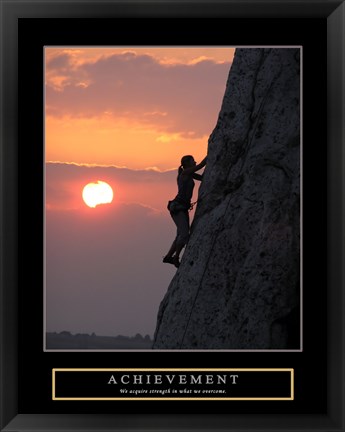 Framed Achievement - Climber Print
