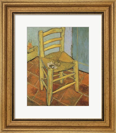 Framed Van Gogh&#39;s Chair and Pipe, c.1888 Print