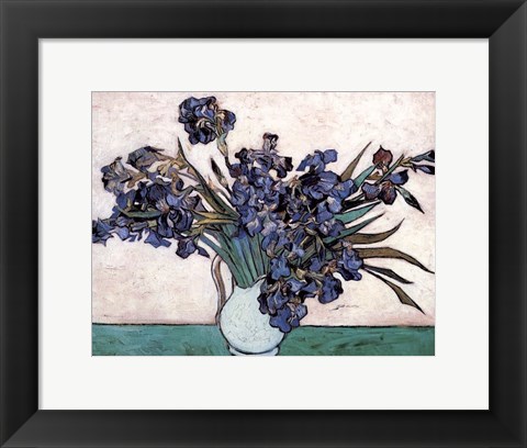 Irises in Vase, c.1890 Painting by Vincent Van Gogh at FramedArt.com